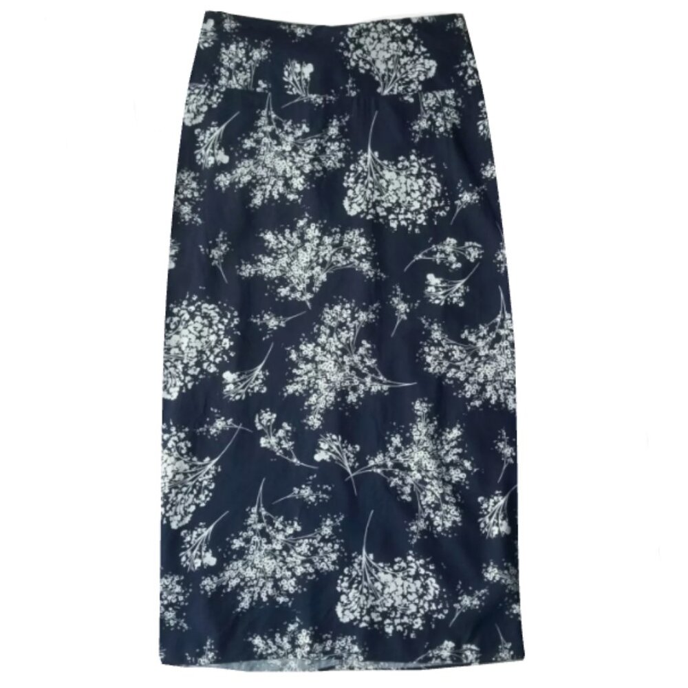 Banana Republic Floral Print A-Line Maxi Skirt